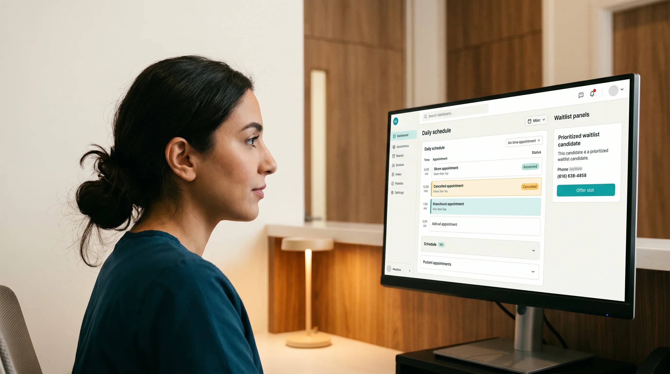 A waitlist being auto-filled across three channels